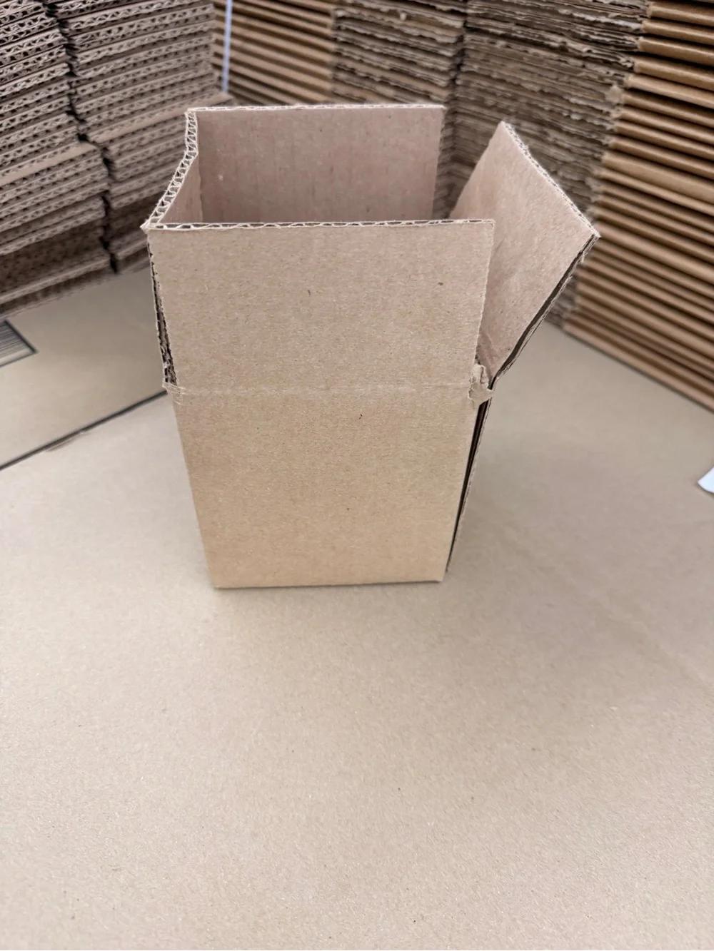 25 Corrugated Shipping Boxes - Natural Brown (Pack) 4x4x4